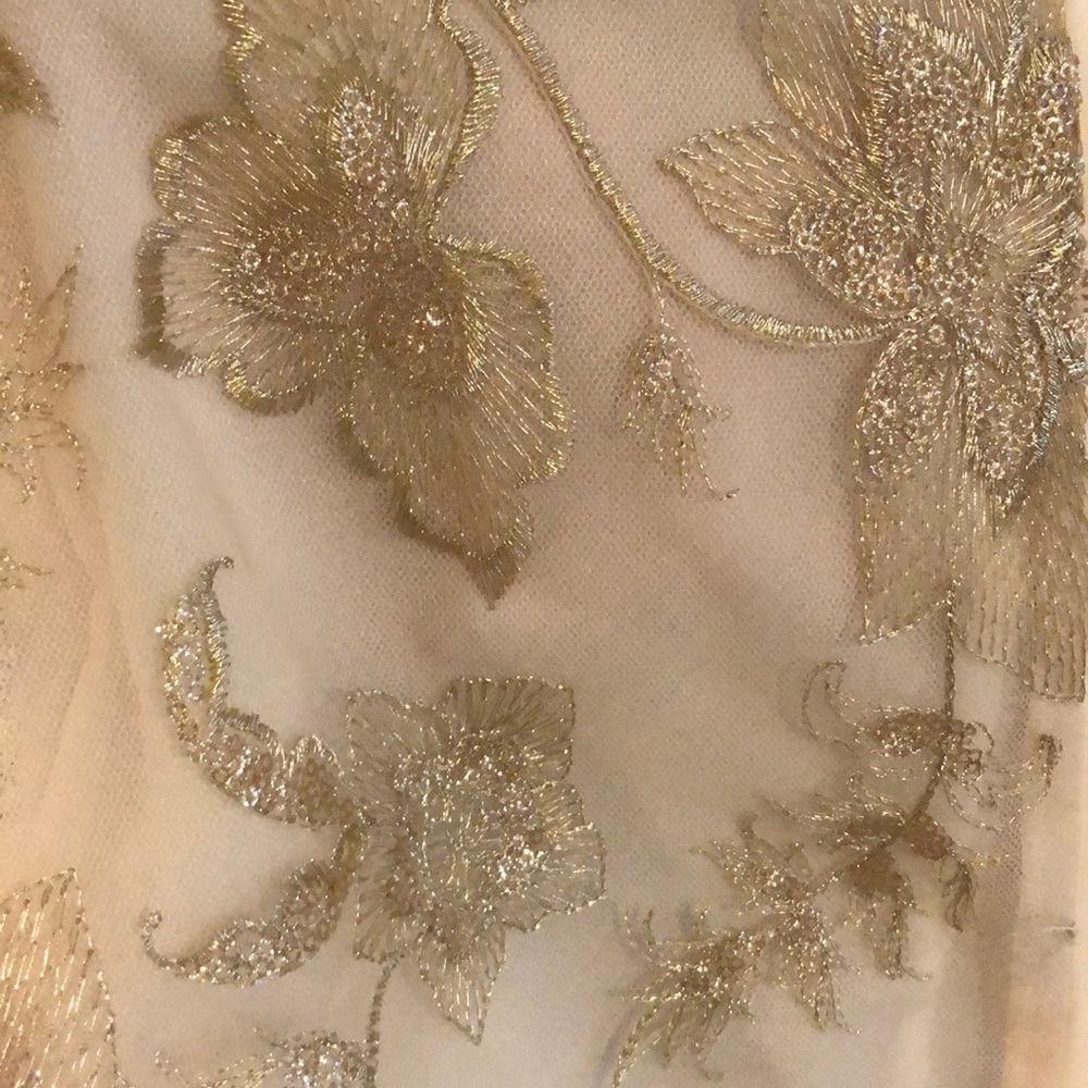 BCBGMAXAZRIA Metallic Floral Sequin Dress - Picture 7 of 7